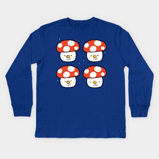 Little Happy Mushroom Kids Long Sleeve T-Shirt